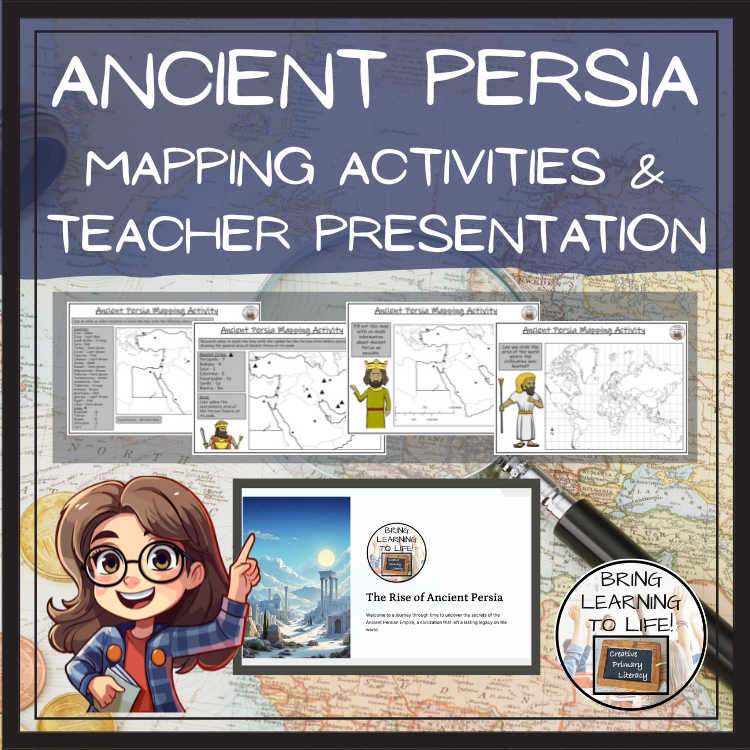 Ancient Persia Map Activity & Teaching Presentation