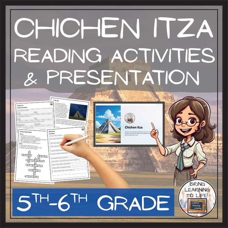 Chichen Itza Close Reading Comprehension Activities | 5th Grade & 6th Grade