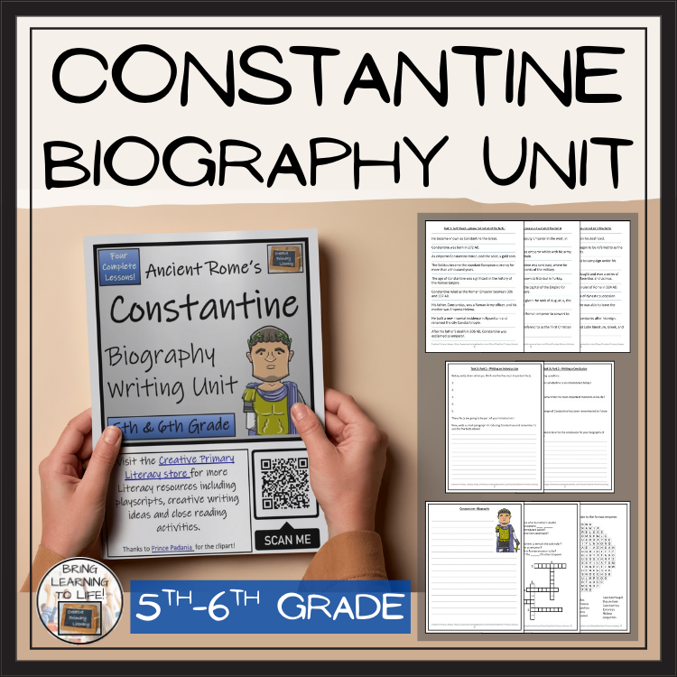 Constantine Biography Project & Writing Unit | 5th Grade & 6th Grade