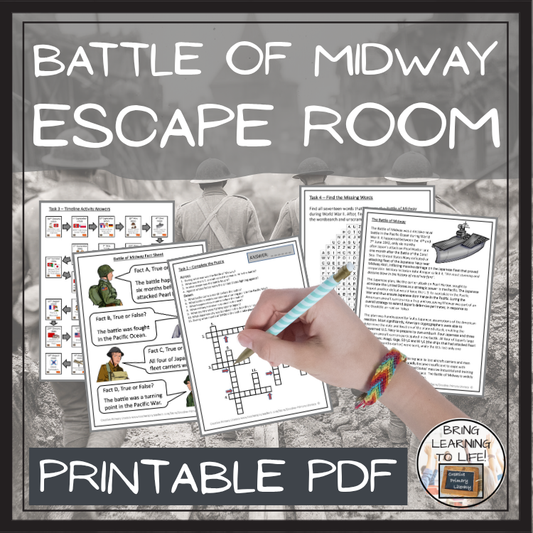 The Battle of Midway Escape Room | Social Studies & History Activity