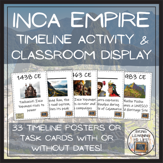 Inca Empire Timeline Activity & Classroom Display
