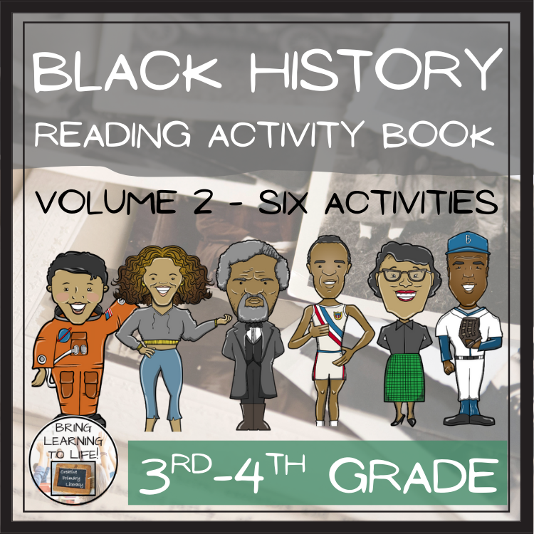 Black History Volume 2 Close Reading Comprehension Book | 3rd Grade & 4th Grade