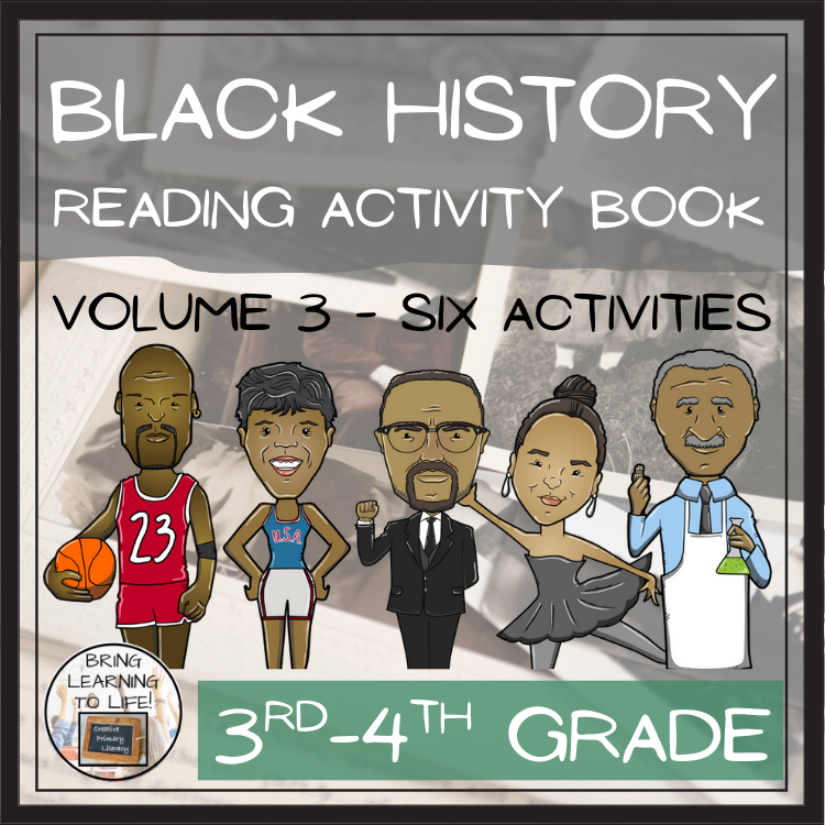 Black History Volume 3 Close Reading Comprehension Book | 3rd Grade & 4th Grade