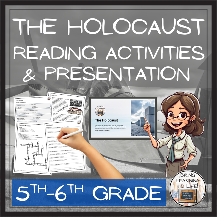 Holocaust of World War II Close Reading Comprehension | 5th Grade & 6th Grade