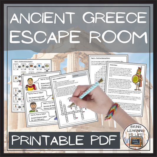 Ancient Greece Escape Room | Social Studies & Ancient History Activity