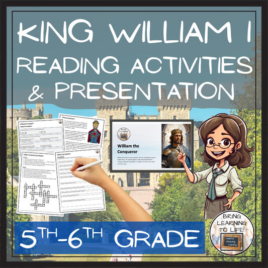 William the Conqueror Close Reading Comprehension Activities | 5th & 6th Grade