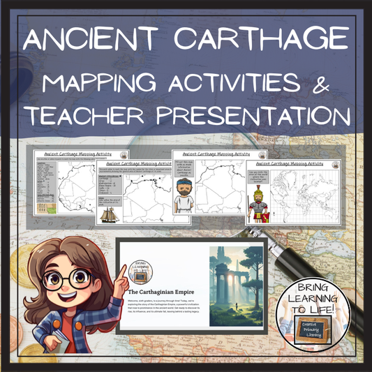 Ancient Carthage Map Activity & Teaching Presentation