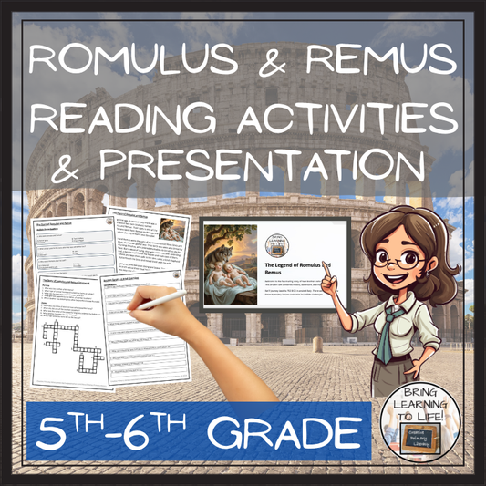 Romulus and Remus Close Reading Comprehension Activities | 5th Grade & 6th Grade
