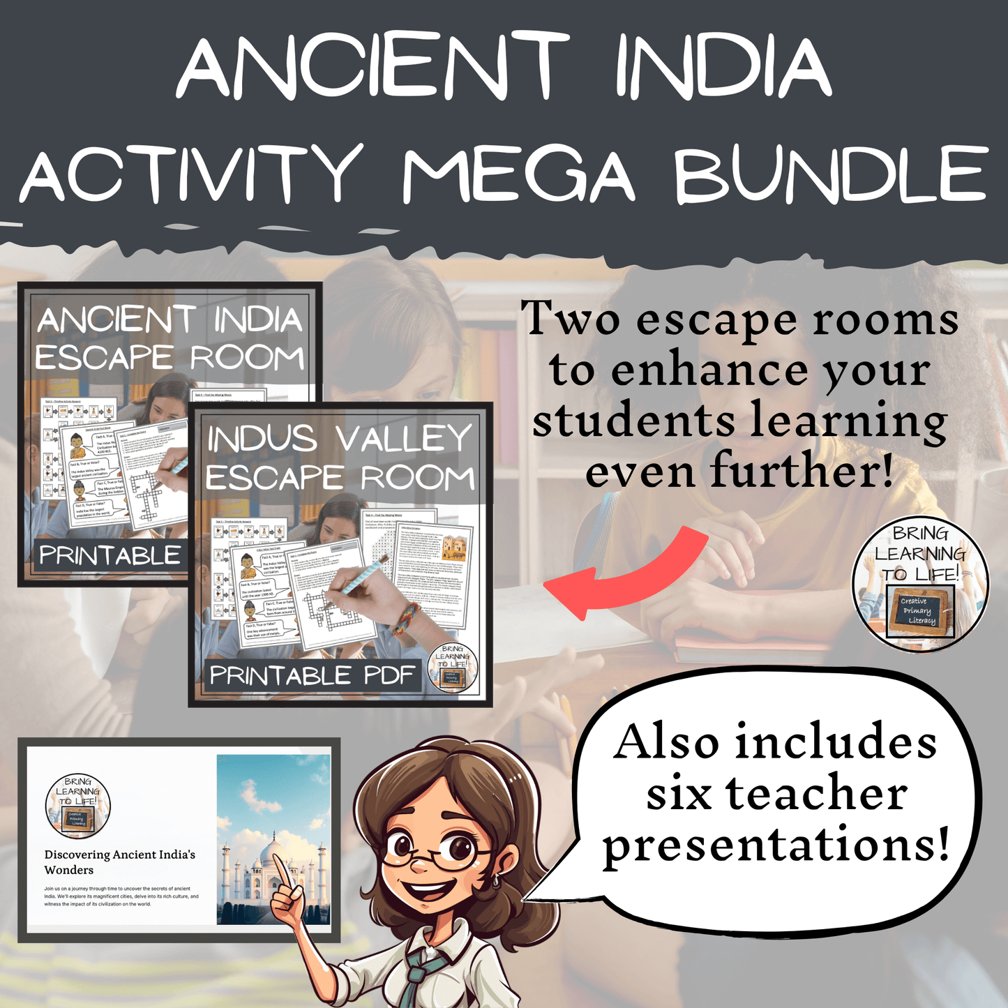 Ancient India Mega Bundle of Activities | 3rd Grade & 4th Grade