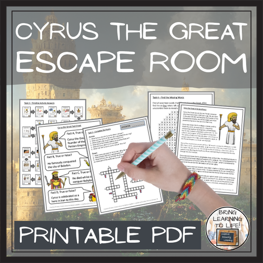 Cyrus the Great Escape Room | Social Studies & Ancient History Activity