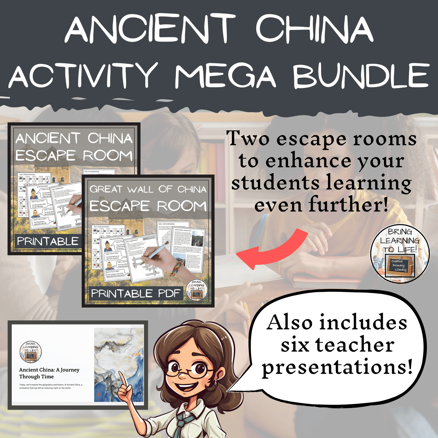 Ancient China Mega Bundle of Activities | 3rd Grade & 4th Grade