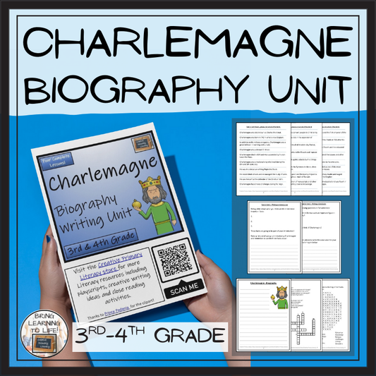 Charlemagne Biography Project & Writing Unit | 3rd Grade & 4th Grade