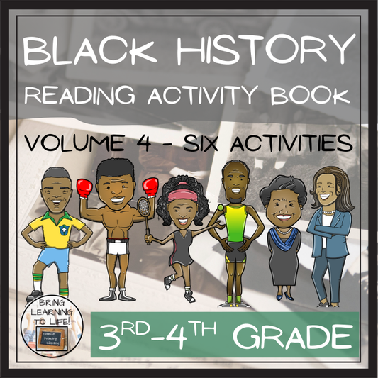 Black History Volume 4 Close Reading Comprehension Book | 3rd Grade & 4th Grade