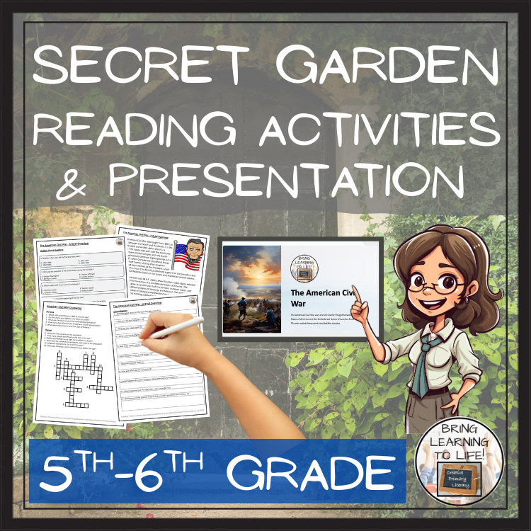 The Secret Garden Fiction Reading Comprehension | 5th Grade & 6th Grade