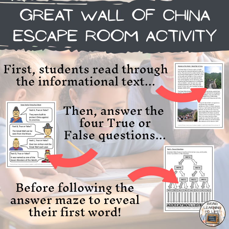 Great Wall of China Escape Room | Social Studies & Ancient History Activity