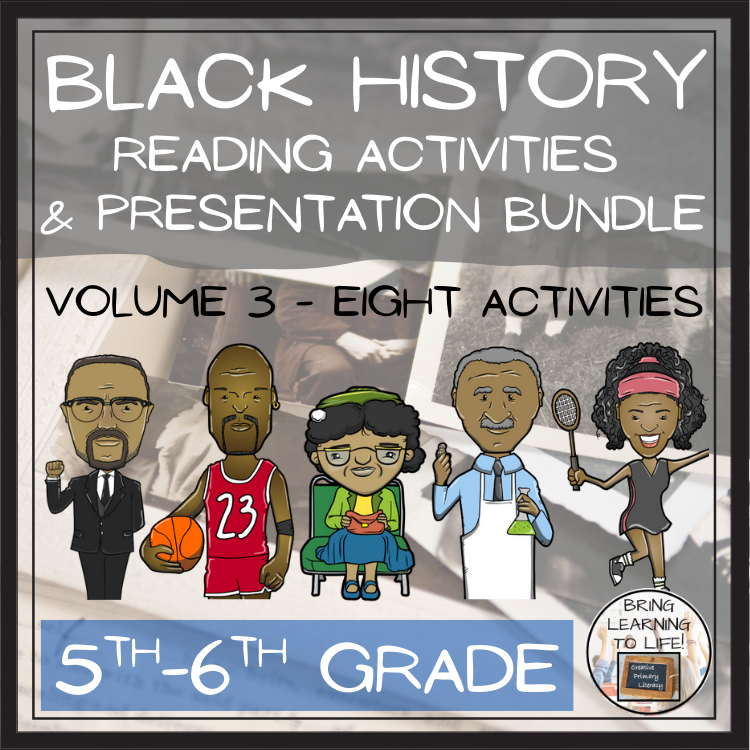 Black History Volume 3 Close Reading Comprehension Bundle | 5th-6th Grade