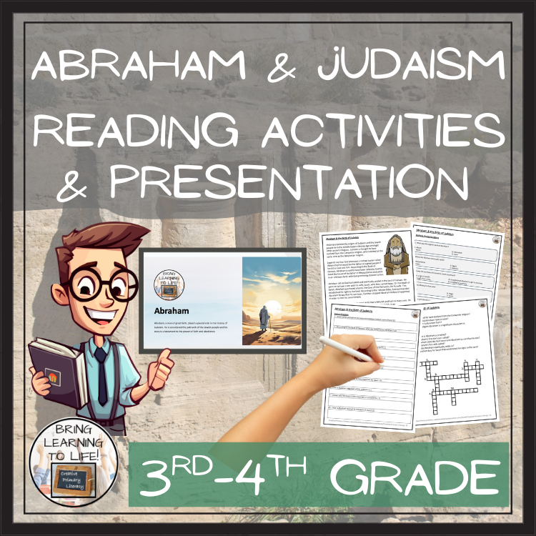 Abraham & Birth of Judaism Close Reading Activities | 3rd Grade & 4th Grade