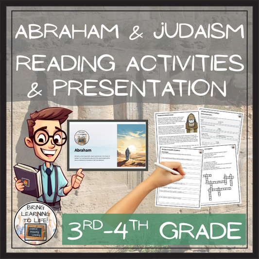 Abraham & Birth of Judaism Close Reading Activities | 3rd Grade & 4th Grade