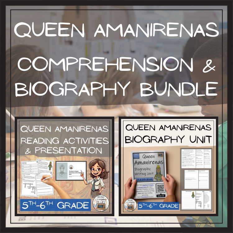 Queen Amanirenas Close Reading & Biography Bundle | 5th Grade & 6th Grade