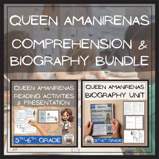 Queen Amanirenas Close Reading & Biography Bundle | 5th Grade & 6th Grade