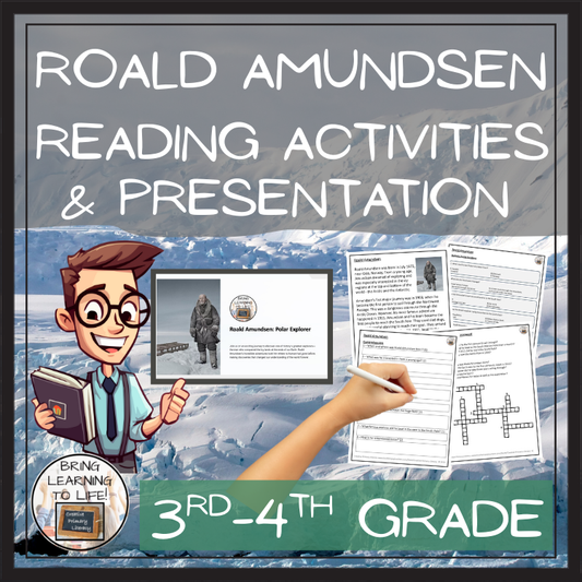 Roald Amundsen Close Reading Comprehension Activities | 3rd Grade & 4th Grade