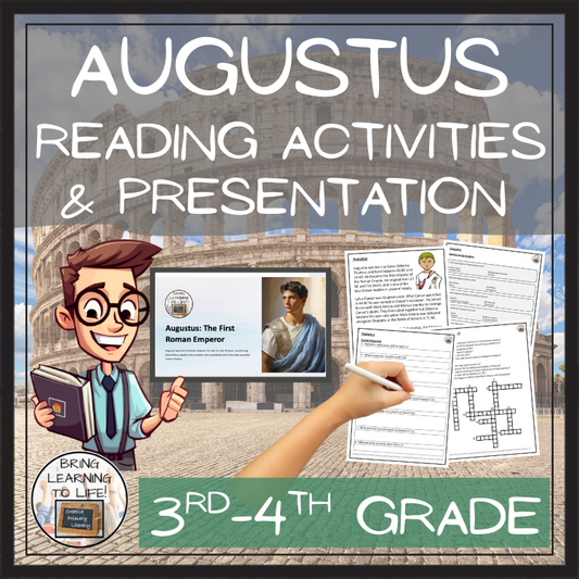Augustus Close Reading Comprehension Activities | 3rd Grade & 4th Grade