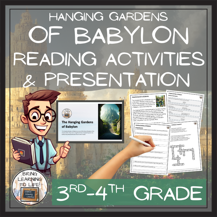 Hanging Gardens of Babylon Close Reading Activities | 3rd & 4th Grade