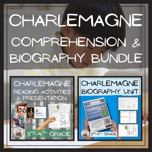 Charlemagne Close Reading & Biography Bundle | 3rd Grade & 4th Grade