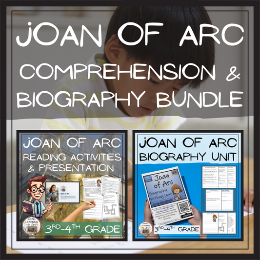 Joan of Arc Close Reading & Biography Bundle | 3rd Grade & 4th Grade