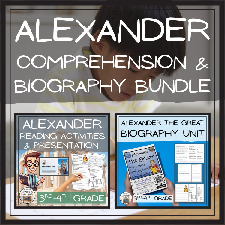 Alexander the Great Close Reading & Biography Bundle | 3rd Grade & 4th Grade