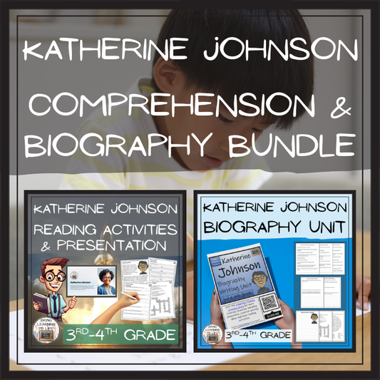 Katherine Johnson Close Reading & Biography Bundle | 3rd Grade & 4th Grade