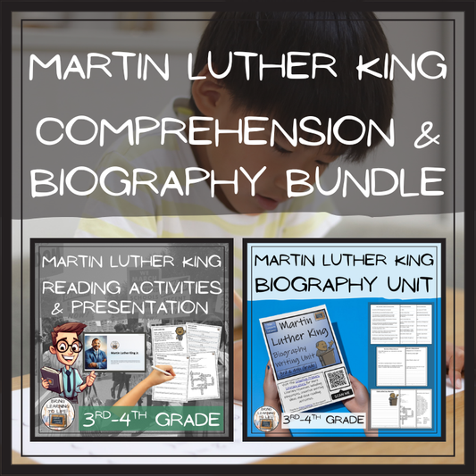 Martin Luther King Close Reading & Biography Bundle | 3rd Grade & 4th Grade