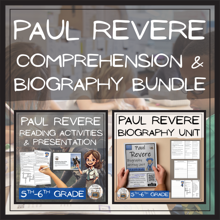 Paul Revere Close Reading & Biography Bundle | 5th Grade & 6th Grade