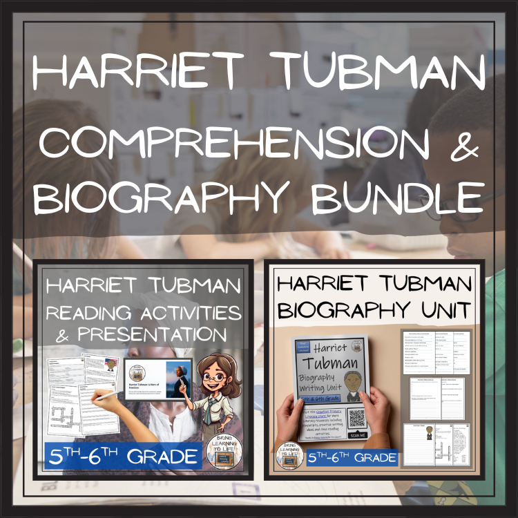 Harriet Tubman Close Reading & Biography Bundle | 5th Grade & 6th Grade