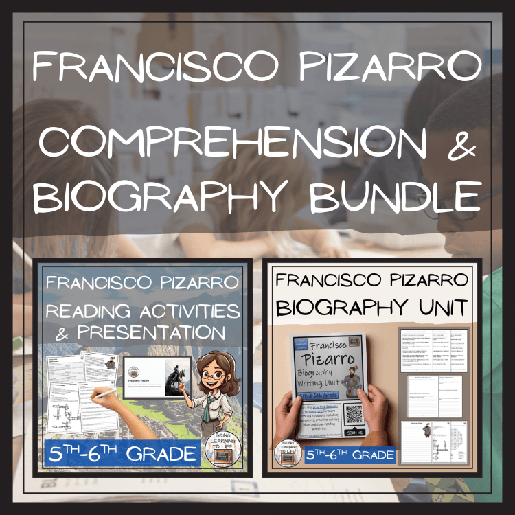 Francisco Pizarro Close Reading & Biography Bundle | 5th Grade & 6th Grade
