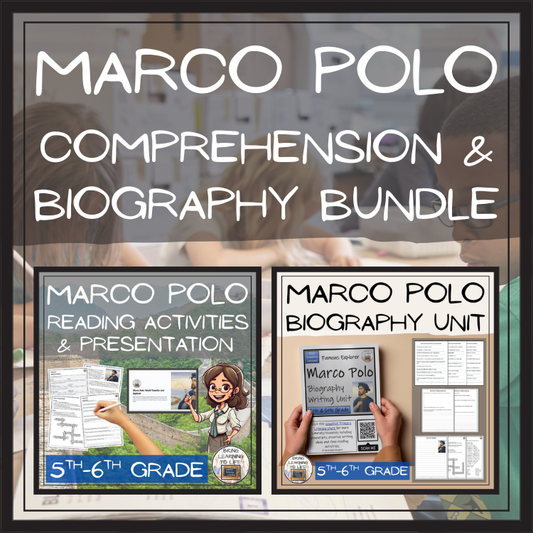 Marco Polo Close Reading & Biography Bundle | 5th Grade & 6th Grade