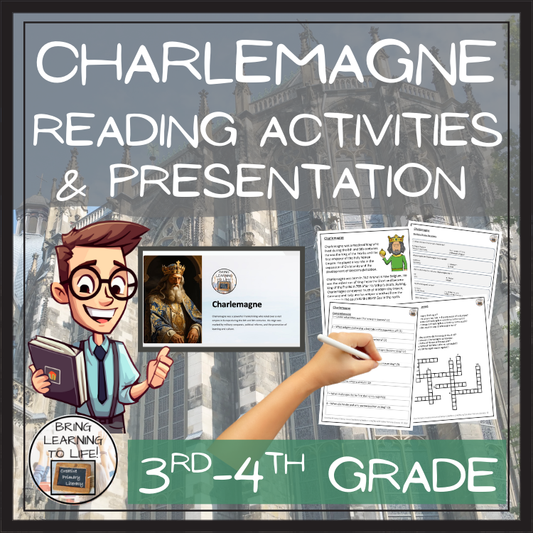 Charlemagne Close Reading Comprehension Activities | 3rd Grade & 4th Grade