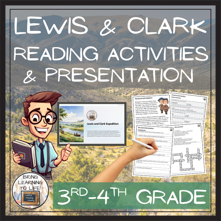 Lewis and Clark Expedition Close Reading Comprehension | 3rd & 4th Grade