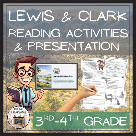 Lewis and Clark Expedition Close Reading Comprehension | 3rd & 4th Grade