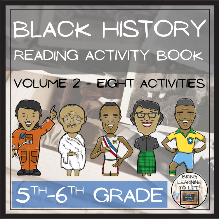 Black History Volume 2 Close Reading Comprehension Book | 5th Grade & 6th Grade