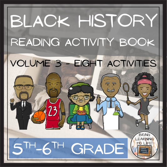 Black History Volume 3 Close Reading Comprehension Book | 5th Grade & 6th Grade
