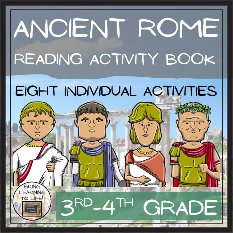 Ancient Rome Close Reading Comprehension Book | 3rd Grade & 4th Grade