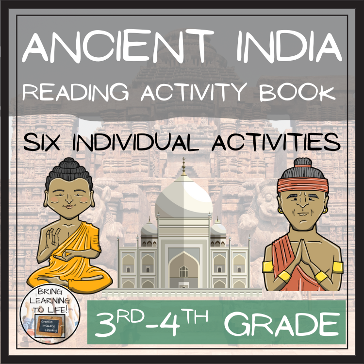 Ancient India Close Reading Comprehension Book | 3rd Grade & 4th Grade