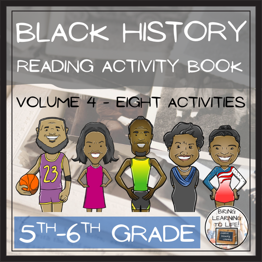 Black History Volume 4 Close Reading Comprehension Book | 5th Grade & 6th Grade