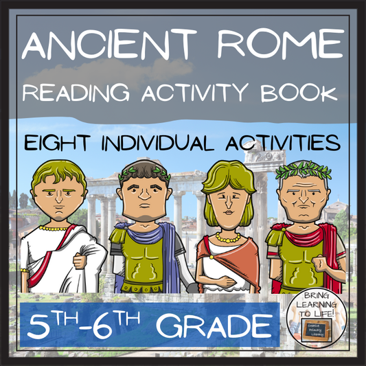 Ancient Rome Close Reading Comprehension Activity Book | 5th Grade & 6th Grade