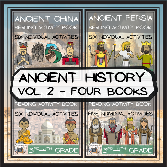 Ancient History 2 | Close Reading Comprehension Book Bundle | 3rd & 4th Grade