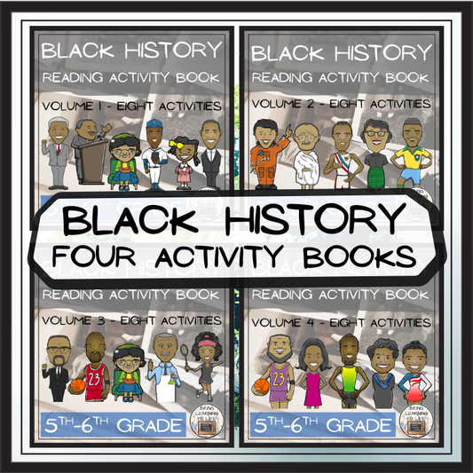 Black History Reading Comprehension Book Bundle | 5th Grade & 6th Grade