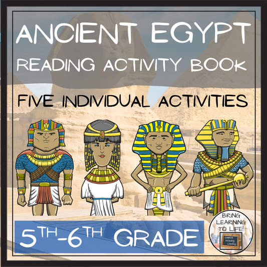 Ancient Egypt Close Reading Comprehension Activity Book | 5th & 6th Grade