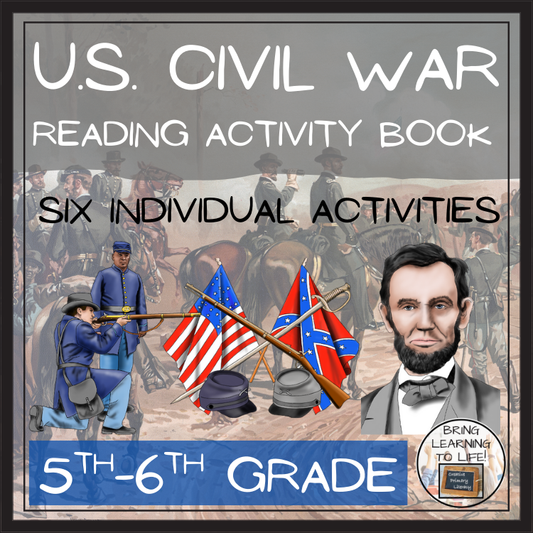 American Civil War Close Reading Comprehension Book | 5th Grade & 6th Grade