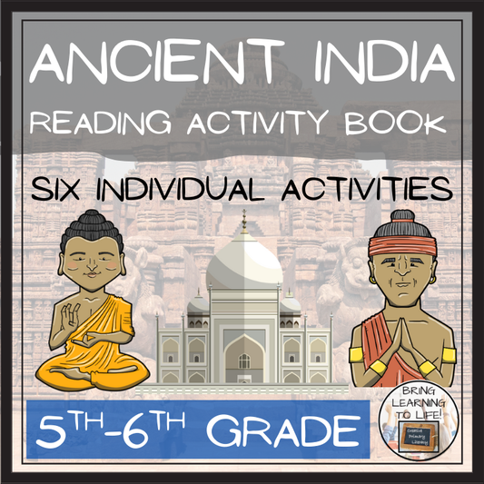 Ancient India Close Reading Comprehension Book | 5th Grade & 6th Grade